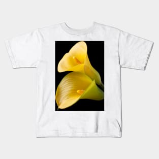 Pair of Yellow Calla Lilies Kids T-Shirt